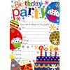 kids childrens birthday party invitation pack of 20 invites with