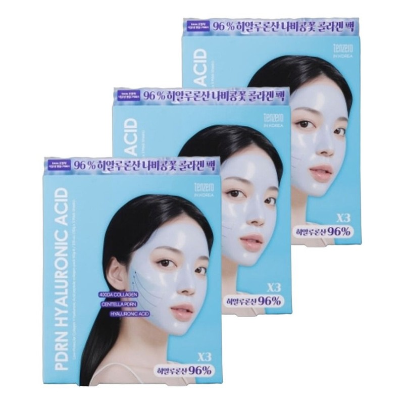 Ten Zero Cooling Hyaluronic Acid PDRN Mask Pack 3 Sheets