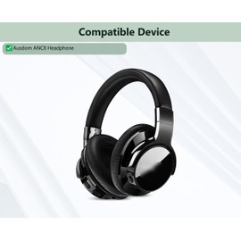 XRHTONG Soft Fabric Earpads Replacement Compatible with Ausdom ANC8 ANC 8 Headphone Ear Pads Cushion(Soft Fabric/High Density Foam)