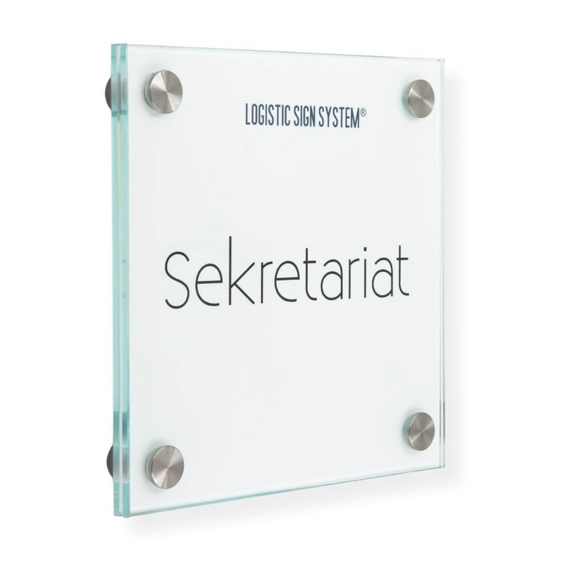 Logistic Sign System Door Sign Glass Vitrum B (150/150 mm