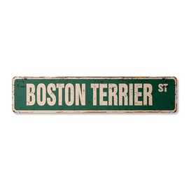 Boston Vintage Aluminum Street Sign Mass New England MA Massachusetts Rustic Metal tin | Indoor/Outdoor | 18" Wide