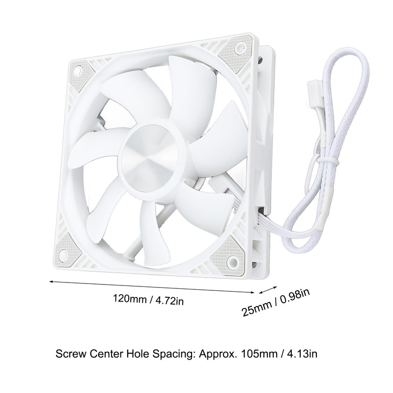 PC Case Fan 120mm PWM Intelligent Control MFDB Bearing Case