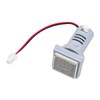 Tiardey LED Display Voltmeter 22mm Square Dual Display Panel Voltmeter