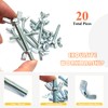 Matrelt 20 Pcs 1/4"-20 x2 Wing Screw Bolts and Wing