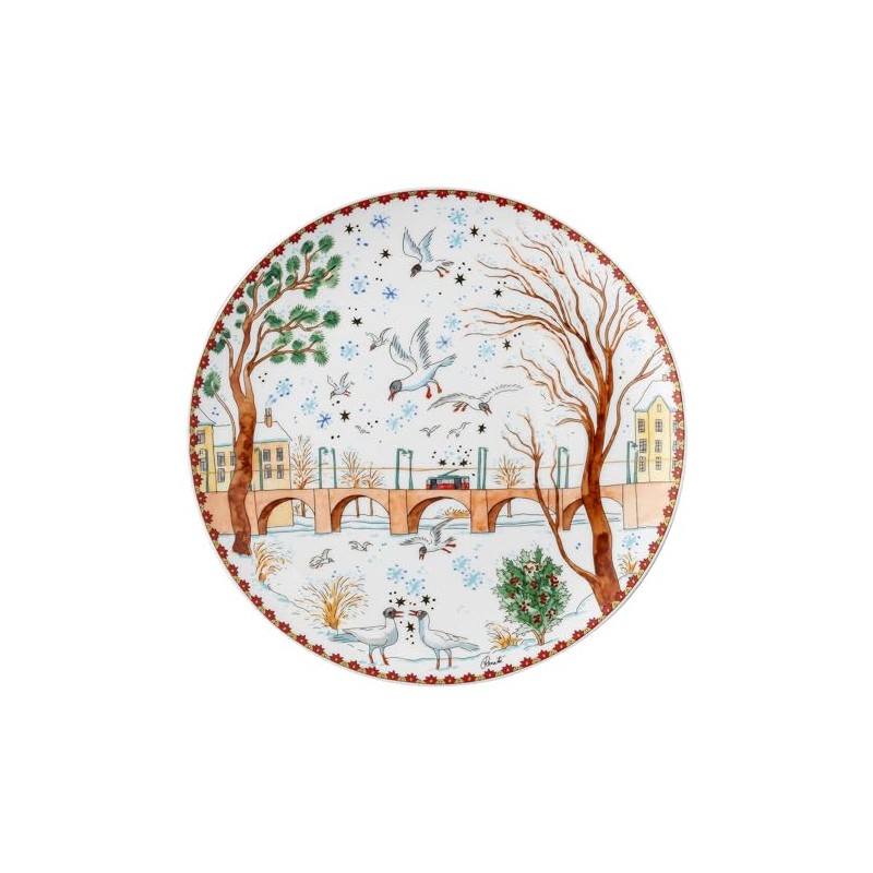 Hutschenreuther Collectable Collection 23 Christmas Lengths II Plate Flat 22