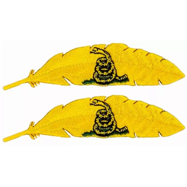 QPS Feather Gadsden Dont Tread On Me Embroidered Patch -