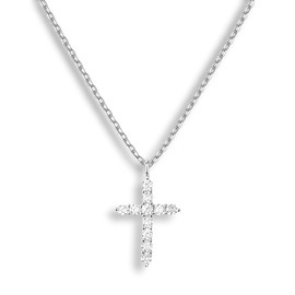 KOLLANA Gold Plated Cross Pendant Necklace