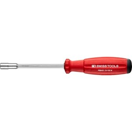 PB Swiss Tools Screwdriver Bit Holder PB 8451.10-100 M CN | 100% Swiss Made | Magnetic Stainless Steel Bit Holder for C 6.3 and E 6.3 (1/4 Inch) Precision Bits, Blade Length 100 mm