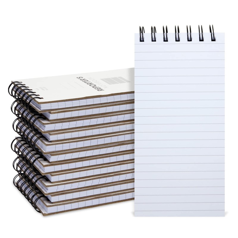 Juvale Reporters Notebook Pack - Top-Bound Notebook & Steno Pad