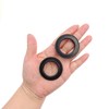 CCHAMP 6 x Lampshade Collar Ring Converter E14 Plastic Black,