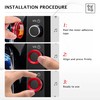for Toyota Prius 2023-2026 Accessories, 3-Pieces Aluminum Alloy Knob Covers