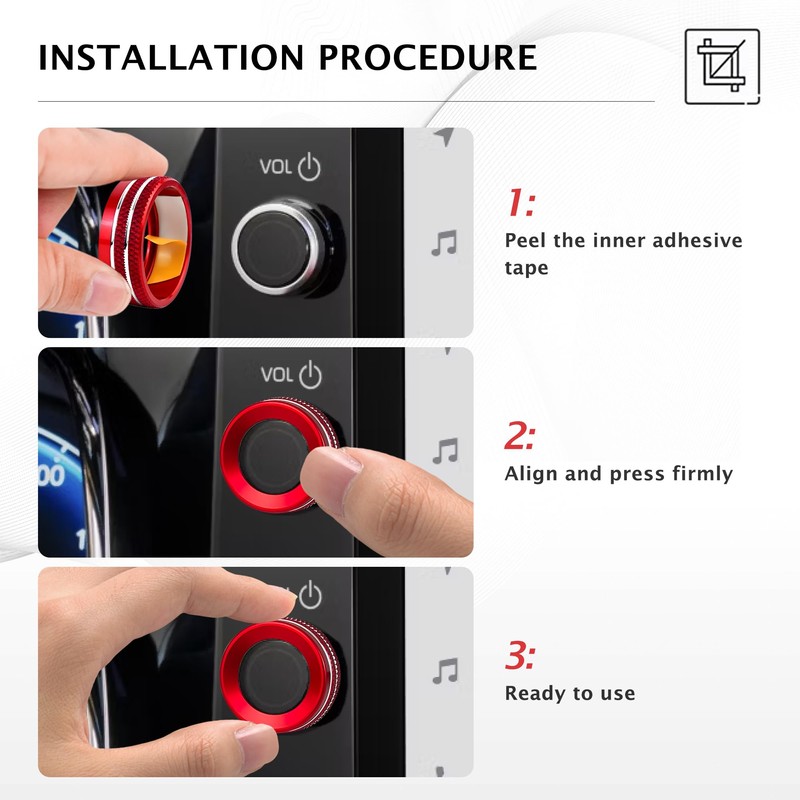 for Toyota Prius 2023-2026 Accessories, 3-Pieces Aluminum Alloy Knob Covers