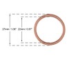 X AUTOHAUX 20pcs Copper Washer Flat Sealing Ring Spacer for
