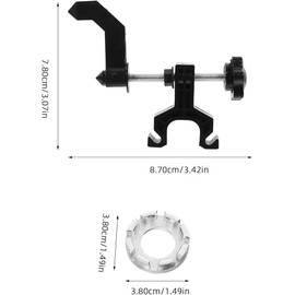1pcs Wezxrauo Portable Bike Wheel Truing Stand - Adjustable Mini Rim Repair Tool with Spoke Wrench for Bicycle/Motorcycle, Lightweight & Durable Wheel Alignment Stand (Black)