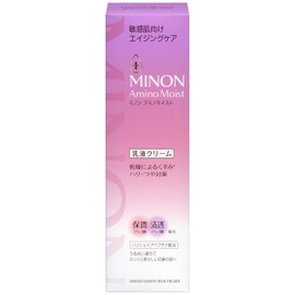 Minon Amino Moist, Aging Care, Milk Cream, 3.5 oz (100 g), Sensitive Skin: Milk Lotion + Cream, Hari, Glossy, Moisturizing