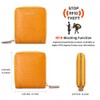 CHANPINCL RFID Wallets for women Genuine Leather Zipper Purses Secure