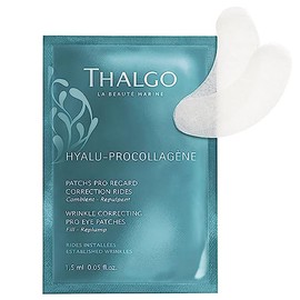 THALGO Hyalu-Procollagène Wrinkle Correcting Eye Pads 2 Patches for Visibly Padded Wrinkles Around the Eye Area