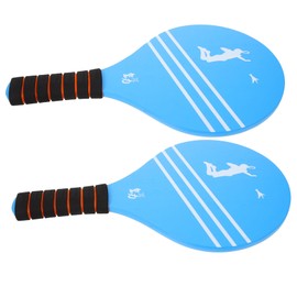BESPORTBLE 2pcs Beach Ball Paddle Durable Wooden Paddles for Adults Fun Outdoor Game Rackets Enhance Hand Eye Coordination Parent Interaction