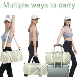 BLUBOON Duffle Bag Girls Kids Cute Gym Bag with Shoes Compartment & Wet Separation Waterproof Sports Overnight Travel Bag