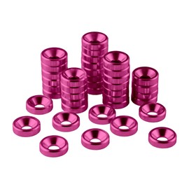 CableMod Anodized Aluminum Washers (Pink, M3.5, Pack of 40)