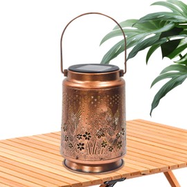 Solar Garden Lantern - Outdoor Waterproof Lantern Garden Decor | Vintage Landscape Lamp Decoration Hiking Flashligh for Illumination