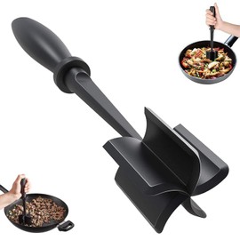 MURANEST Meat Chopper,Ground Beef Masher with 5 Curve Blade，High-Temp Heat-Resistant, Nylon Non-Stick，Kitchen Gadgets