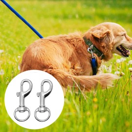 Trigger Clips Clasp,12 PCS Keyring Clip Dog Lead Dlips Swivel Snap Hook 360° Rotating Dog Lead Clips Secure Carabiner Clasps for Keyrings Leash Collars DIY Crafts and Outdoor Gear