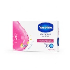 Vaseline Healthy Plus Bar Soap Healthy Bright – Jabón en Barra con Vitamina B3 y Vaselina para Piel Suave, Radiante e Hidratada