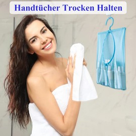 3 Stück Netzbeutel Netztasche Wädchenetz Multifunktion Netz Beutel Mit Aufhänger, Hängende Speicher-Netztasche für Familie