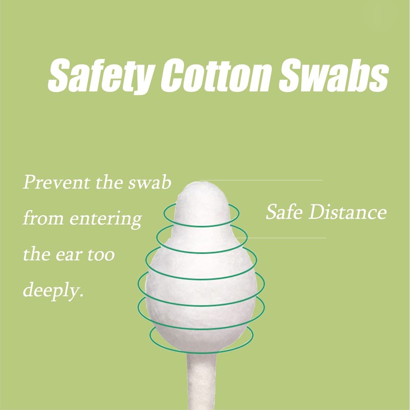 160pcs Safety Cotton Swabs with Large Tips for Newborn, Babies,Infants,