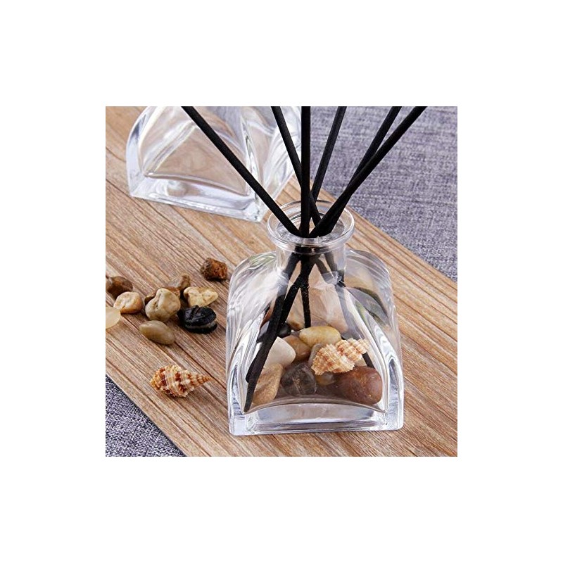 NATUWORLD 1PCS 100ml/3.4oz Empty Refillable Clear Glass Diffuser Bottles Fragrance
