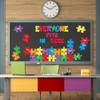 FYSUIMU 42Pcs Puzzles Pieces Bulletin Board Decoration Set Everyone Fits