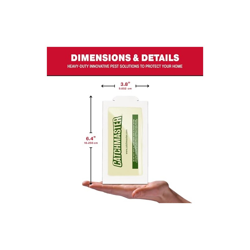 Catchmaster Sticky Glue Traps for Indoor Pest Control - 12