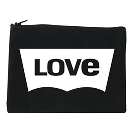 Love Jeans Logo Cosmetic Makeup Bag Black Small