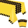Dvaorc 4 Pack Construction Party Tablecloths Rectangle Construction Table Covers