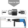Mesee 1.5-13mm Capacity 1/2-20UNF Mount Drill Chuck with Chuck Key