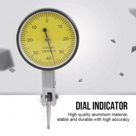 Dial Test Indicator Precision 0.01mm Lever Dial Test Indicator Meter Tool Kit Gage with Grey Case