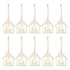 20pcs Birth Jesus Pattern Pendant Rope Nativity Scene Ornaments Christian