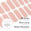 NAILOG Tiras De Gel Semicurado Para Uñas (20 Pegatinas/Envolturas Extra