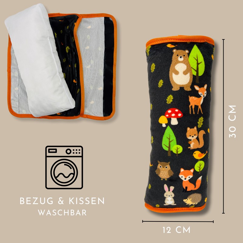 HECKBO 1 x Car Seat Belt Cushion Forest Animals