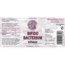 Bifidobacterium Bifidum, 90 Vegan Capsules, 5 Billion CFU per Capsule, No Magnesium Stearate