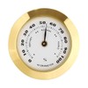 Gold 38mm Upgraded Humidity Meter Mini Round Glass Analog Hygrometer