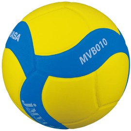 Mikasa MVB010-YBL Mixed Volleyball Game Ball, No. 5, Yellow/Blue, Yellow/Blue