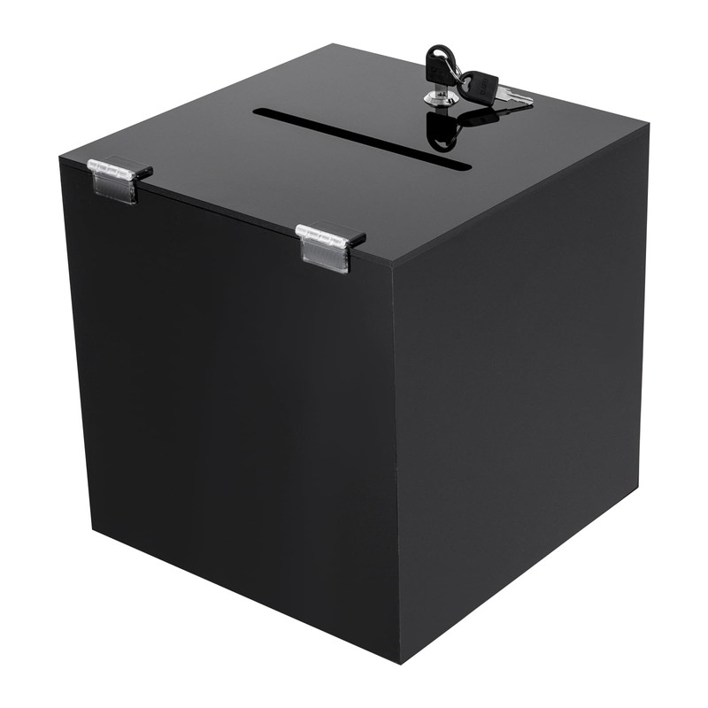 Acrylic Donation Box, 10" X 10" X 10" Ballot Suggestion