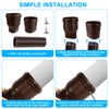 Gutter Flexible Downpipe Extension, Rain Gutter Drain, Round Extension for