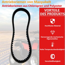 Maoyubelt Motorcycle Parts Drive Belt Scooter Fibre Drive Belt Suitable for SYM GTS Joymax 125i EVO GTS125 23100-HNA-0000(0001)