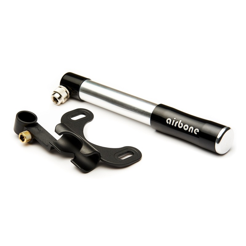 EyezOff Airbone EZ505 Black Aluminum Bicycle Pump 130PSI, Schrader/Presta Hand