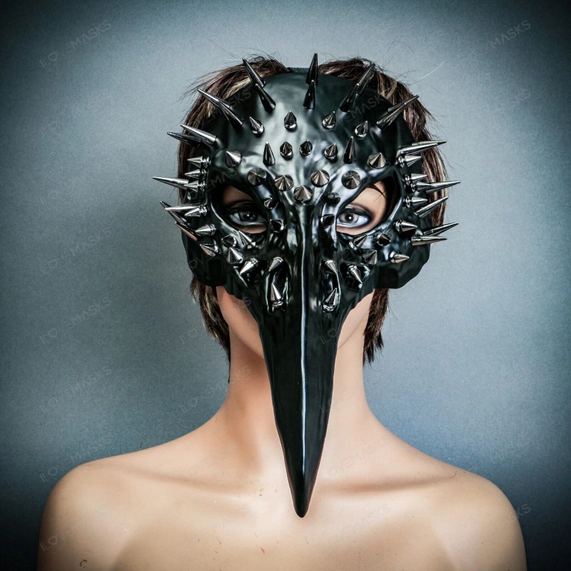ILOVEMASKS Raven Spikes Skull Bird Nose Masquerade Costume Ball Party