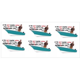 SD USA PRINT Im The Best Fishing Charter Captain You'll Ever Meet Funny Viral Sticker Decal - 2.5 Inch