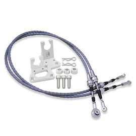 Qzojcoi Rsx Shifter Cable &Trans Bracket, Transmission Shift Cables Compatible for Honda Rsx Eg Ek K Swap K20 K24 Dc2s Series